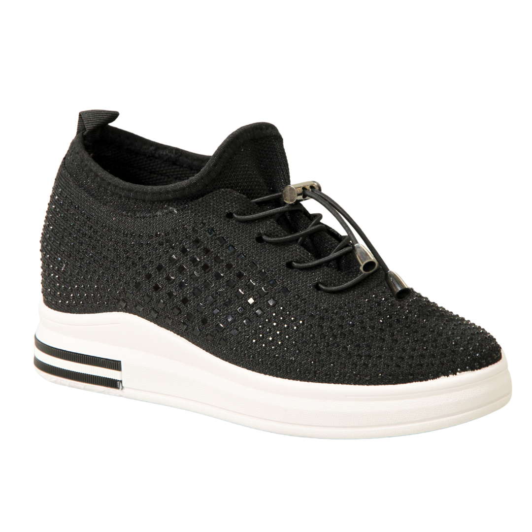 Ladies black shop lightweight trainers