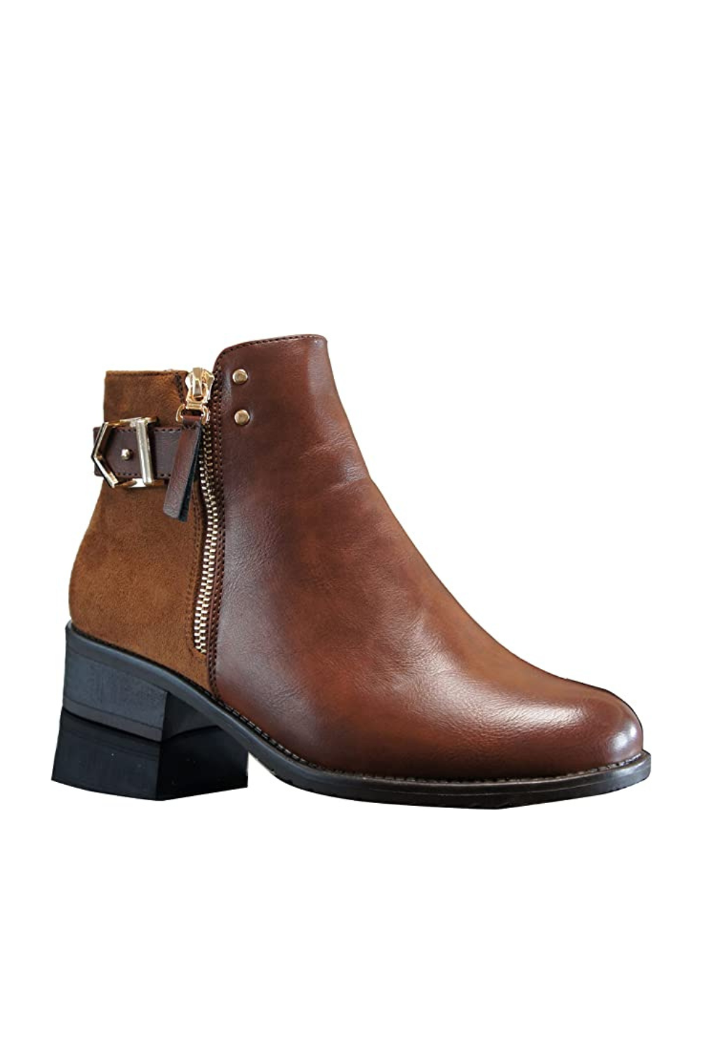 Womens tan hotsell booties low heel