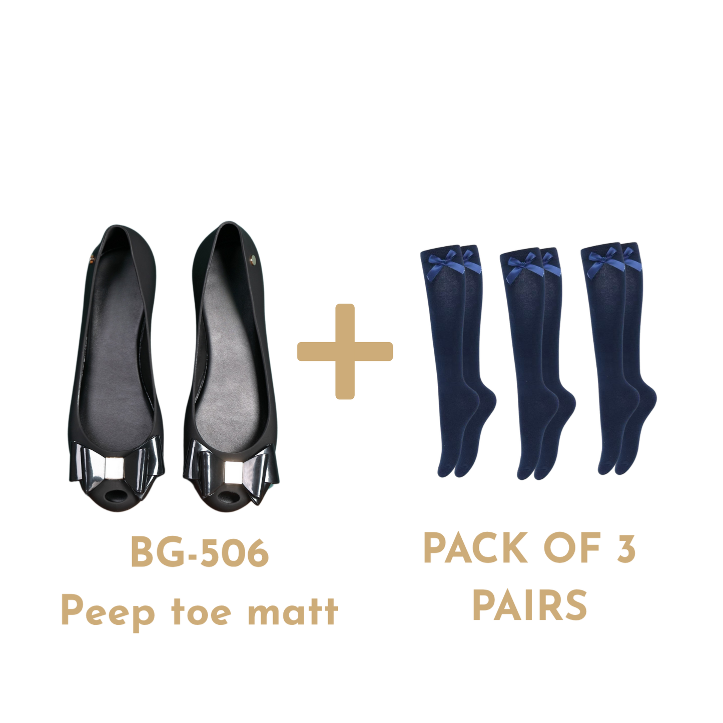 Women Flat Jelly Ballet Slip-On Peep Toe Shoes Sandal BG-506 BLACK