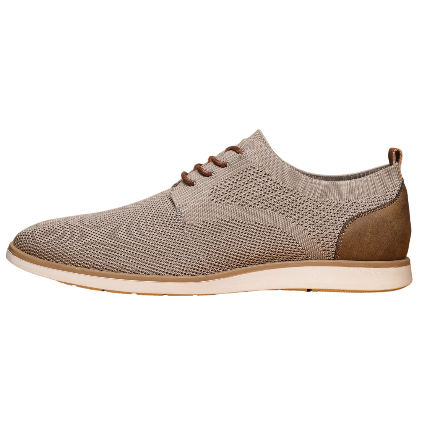 Men's Casual Knit Mesh Shoes, Smart Business Work Office Beige A2265