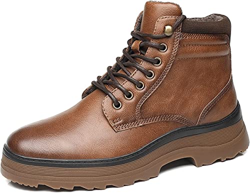 Men's Winter Boots Fur Lining Interior Style A2261 Tan