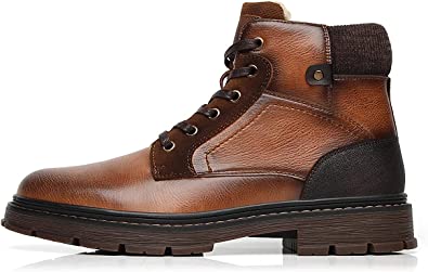 Men's Boots Zip Casual Outdoor (Fur Interior) Style A2182 TAN