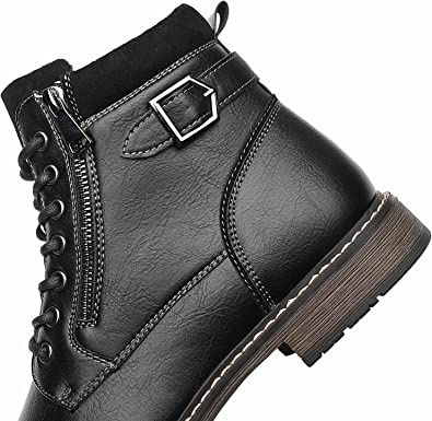Men's Boots Smart Work Office Zip Boots Style A2188 Black