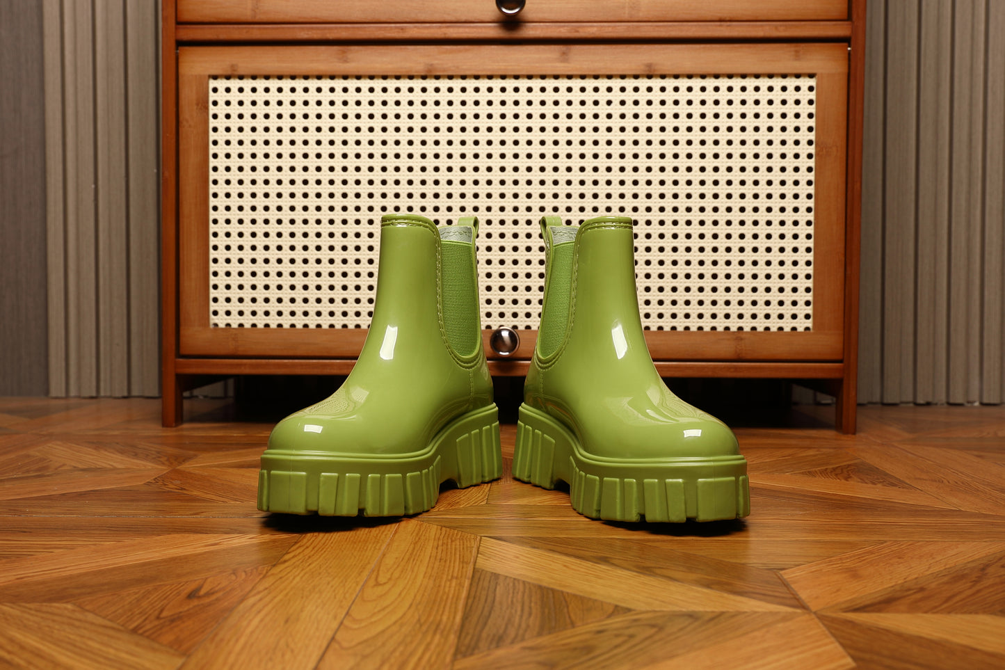 IVACHY Women's Wellies Boots - Fashion Ankle boots for ladies- Chelsea Booties - Waterproof Rain Boots Wellingtons Boota BG-592 / BG-595