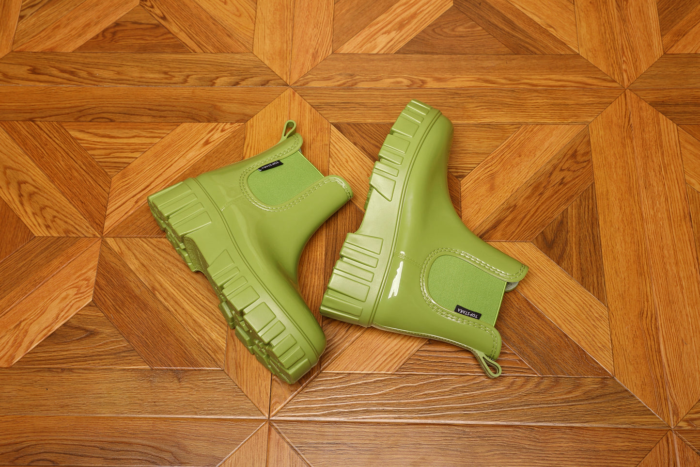 IVACHY Women's Wellies Boots - Fashion Ankle boots for ladies- Chelsea Booties - Waterproof Rain Boots Wellingtons Boota BG-592 / BG-595