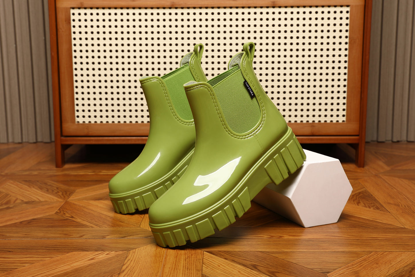 IVACHY Women's Wellies Boots - Fashion Ankle boots for ladies- Chelsea Booties - Waterproof Rain Boots Wellingtons Boota BG-592 / BG-595