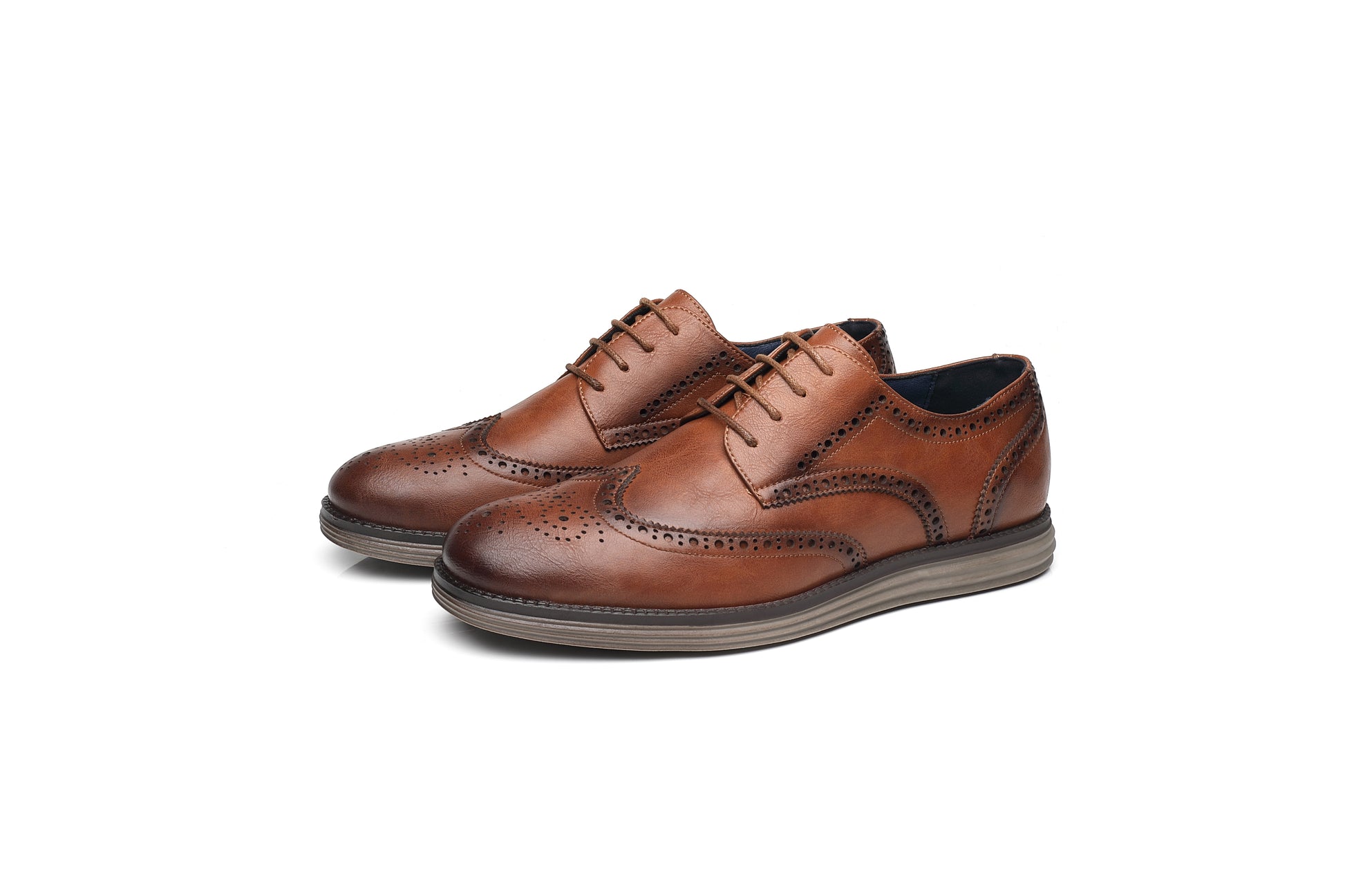 Mens Casual Shoes Leather Smart Business Work Office Lace-up Dress
