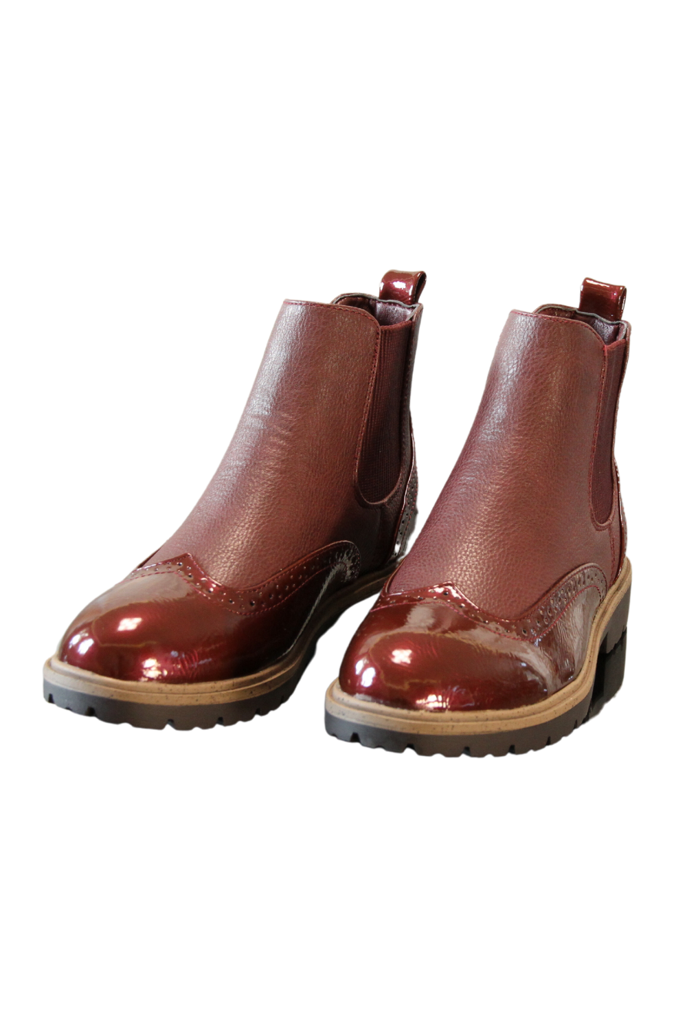 Women Chelsea Boots - Classic Style A89971 WINE