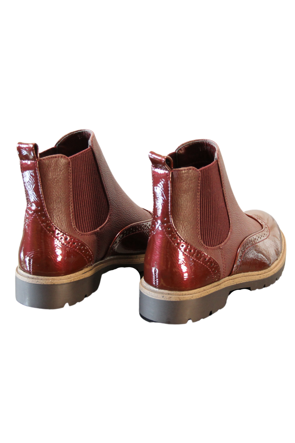 Women Chelsea Boots - Classic Style A89971 WINE