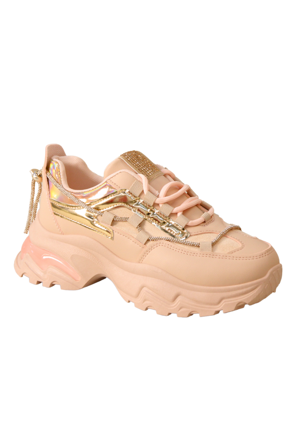 IVACHY Womens Chunky Sneakers  2376 PINK