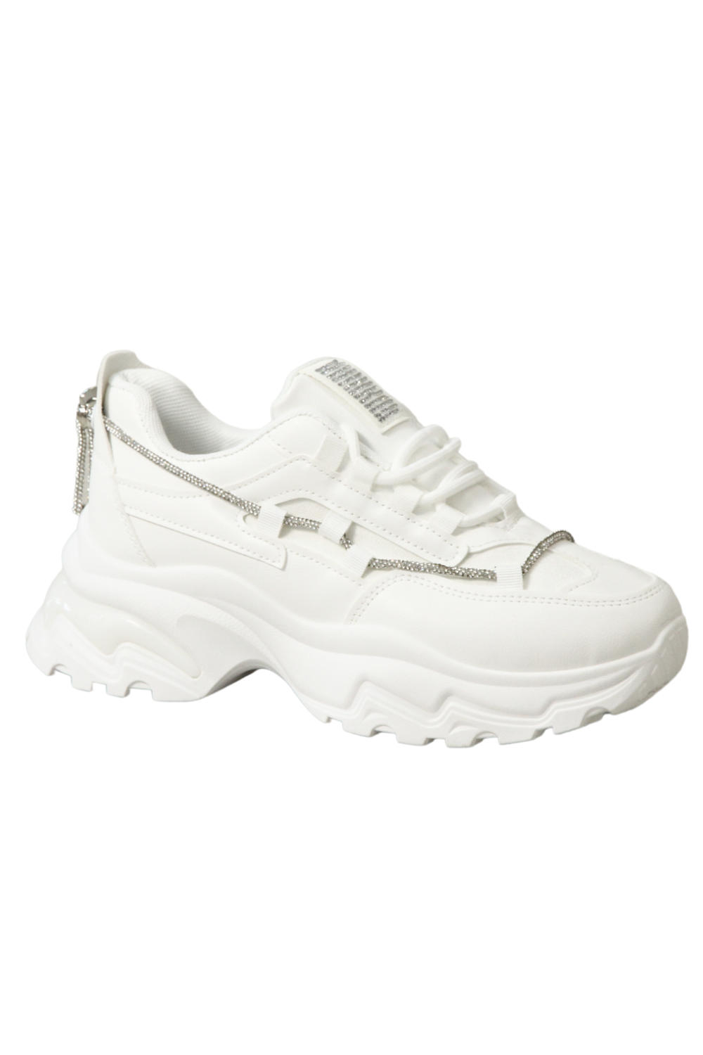 IVACHY Womens Chunky Sneakers 2376 WHITE