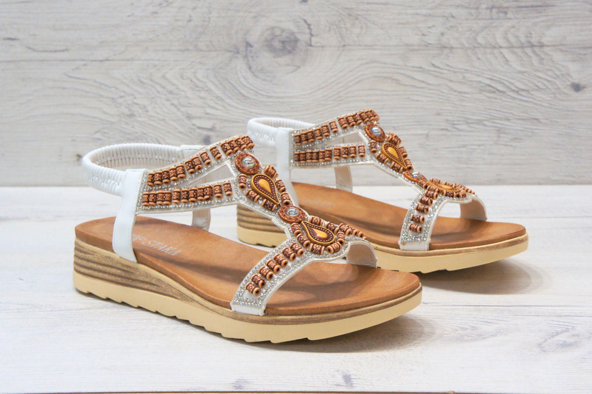 Elastic strap sales sandals uk