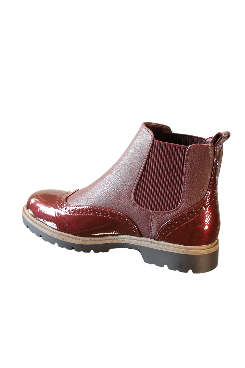 Women Chelsea Boots - Classic Style A89971 WINE