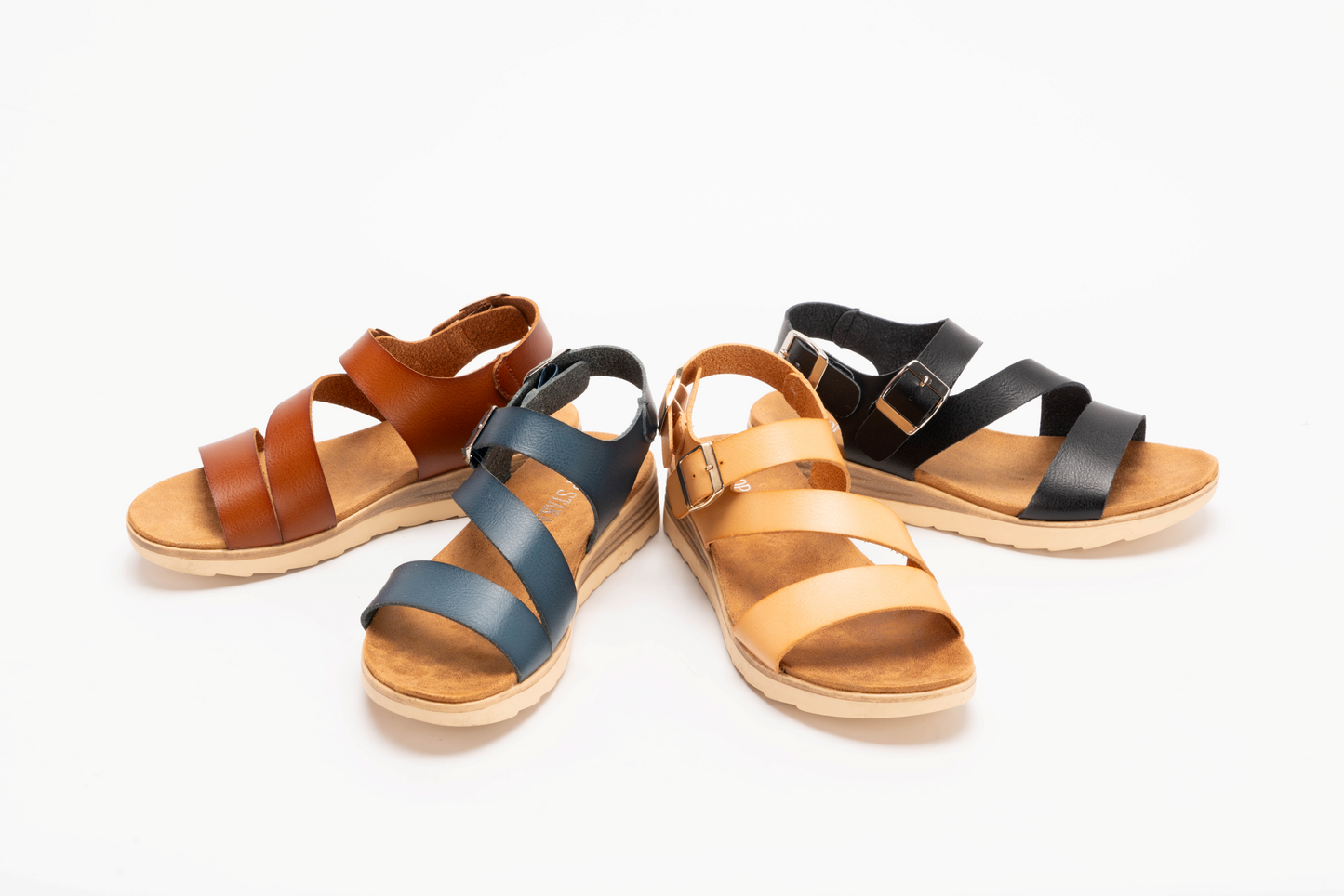 IVACHY  strappy simple flats sandals A68160