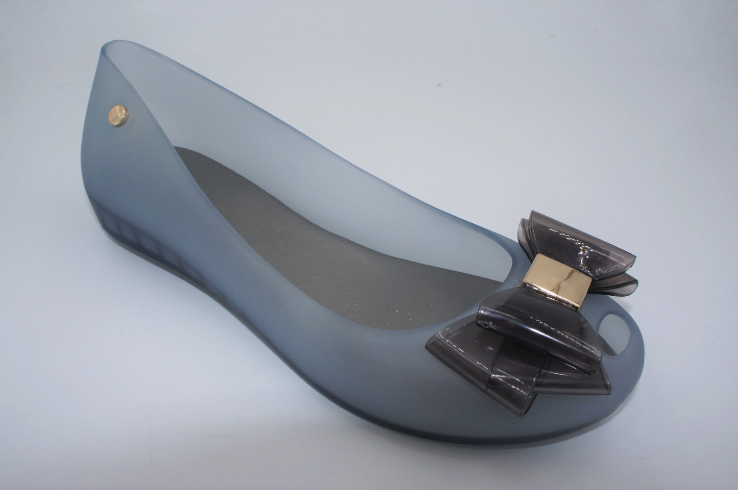 Women Flat Jelly Ballet Slip-On Peep Toe Shoes Sandal BG-506 BLUE