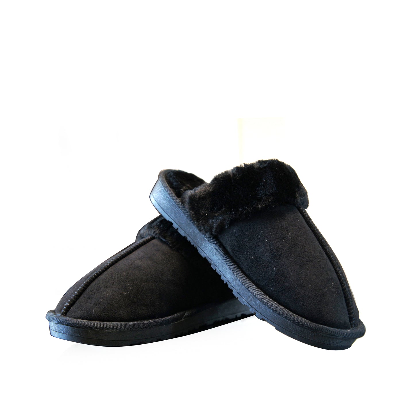 Womens Cozy Slippers Winter A9032 BLACK