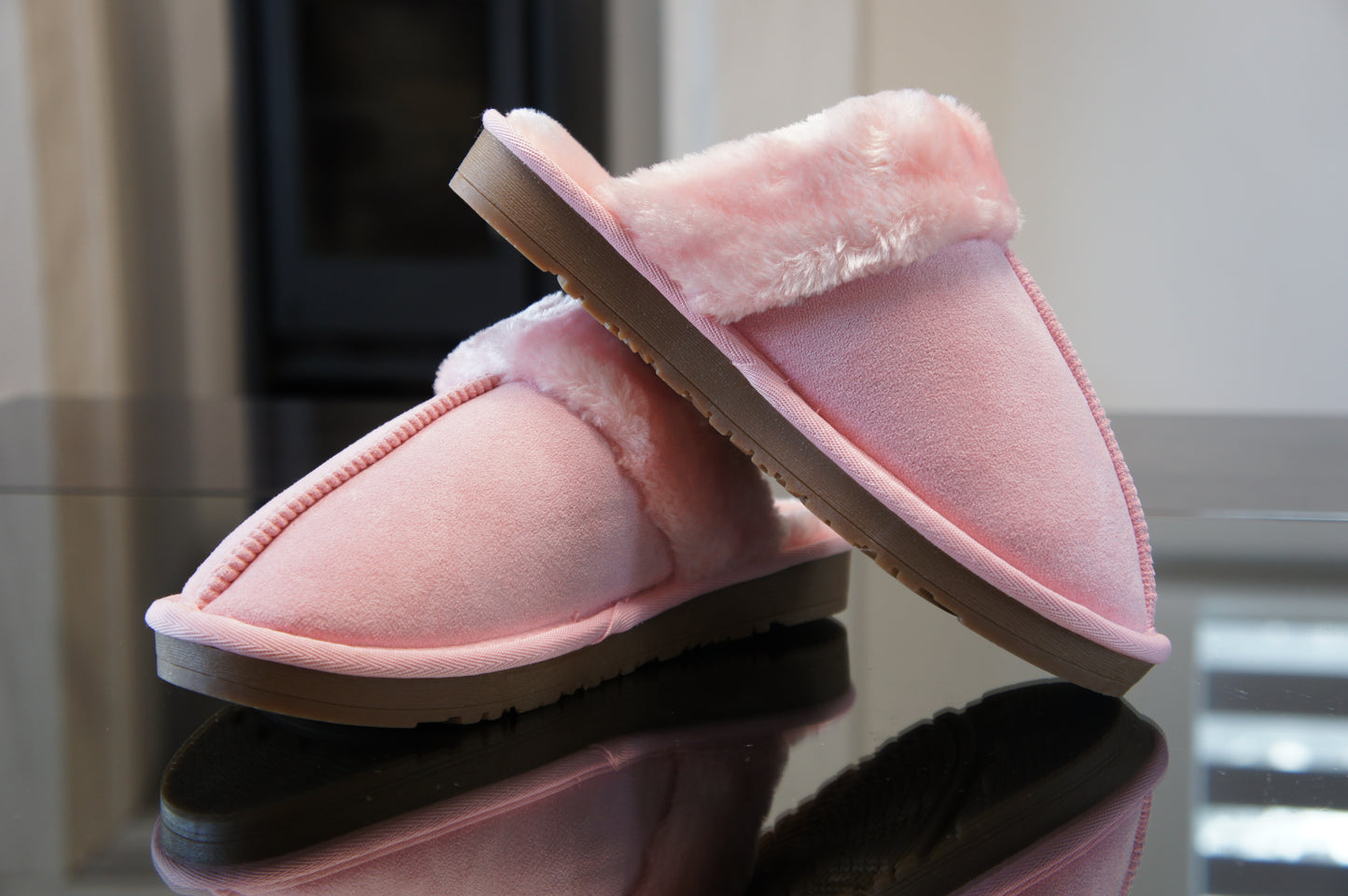 Womens Cozy Slippers Winter A9032 PINK