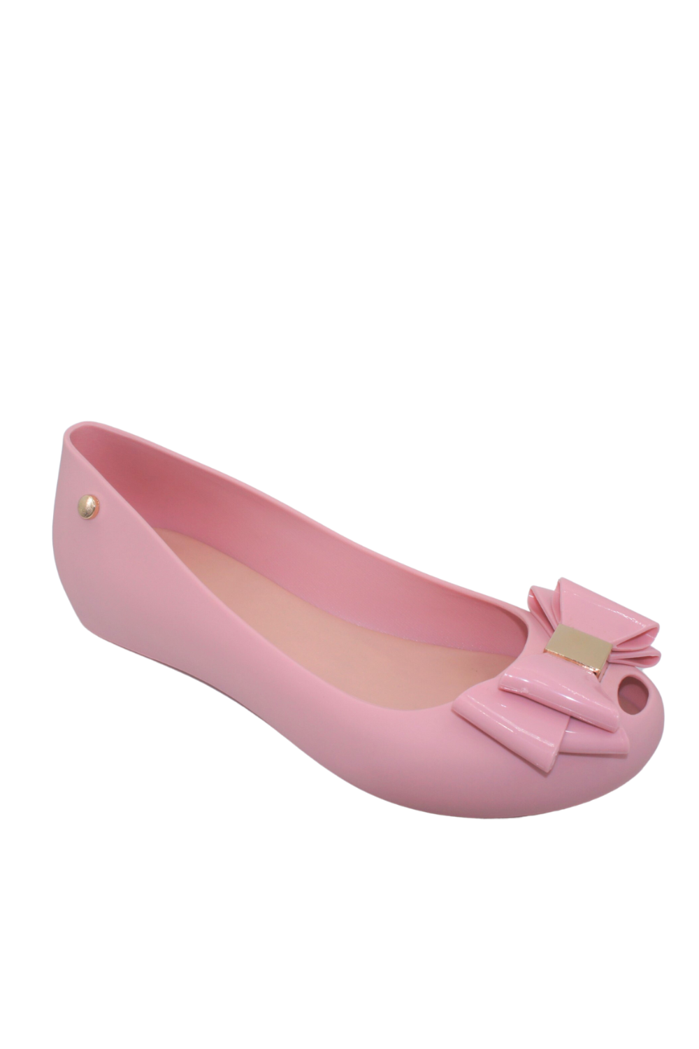 Women Flat Jelly Ballet Slip-On Peep Toe Shoes Sandal BG-506 PINK