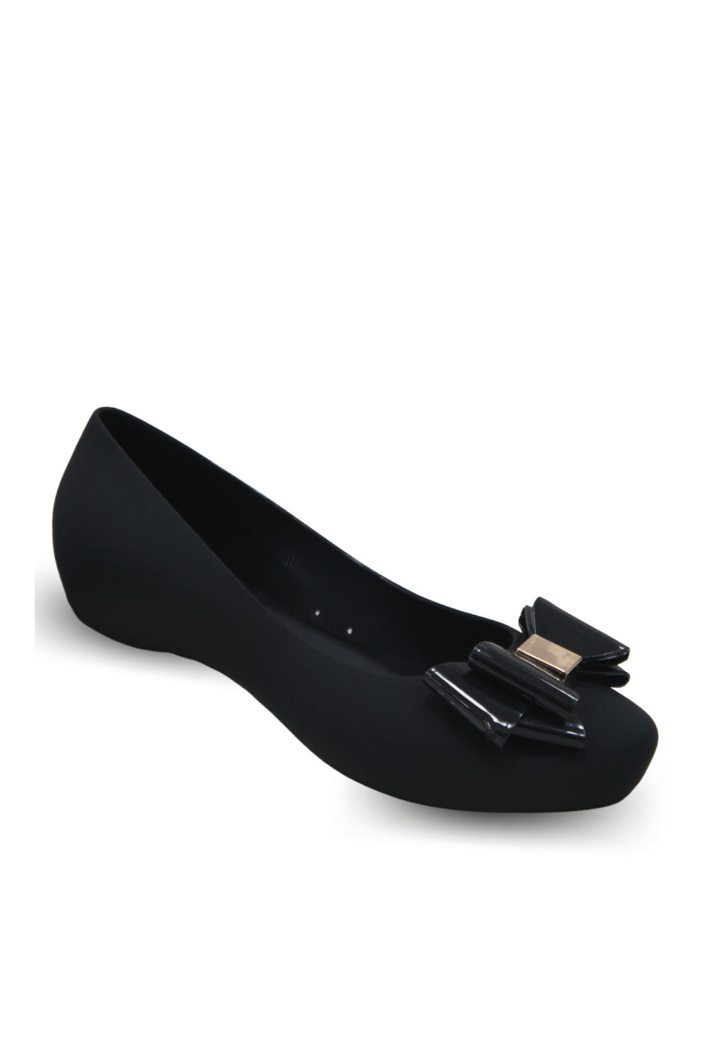 Ivachy Women Flat Jelly Ballet Shoes Black Sandal BG581