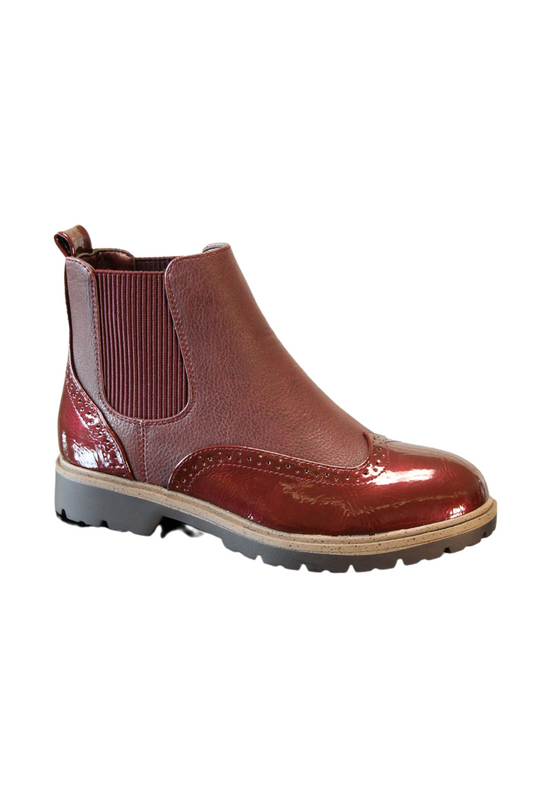 Women Chelsea Boots - Classic Style A89971 WINE