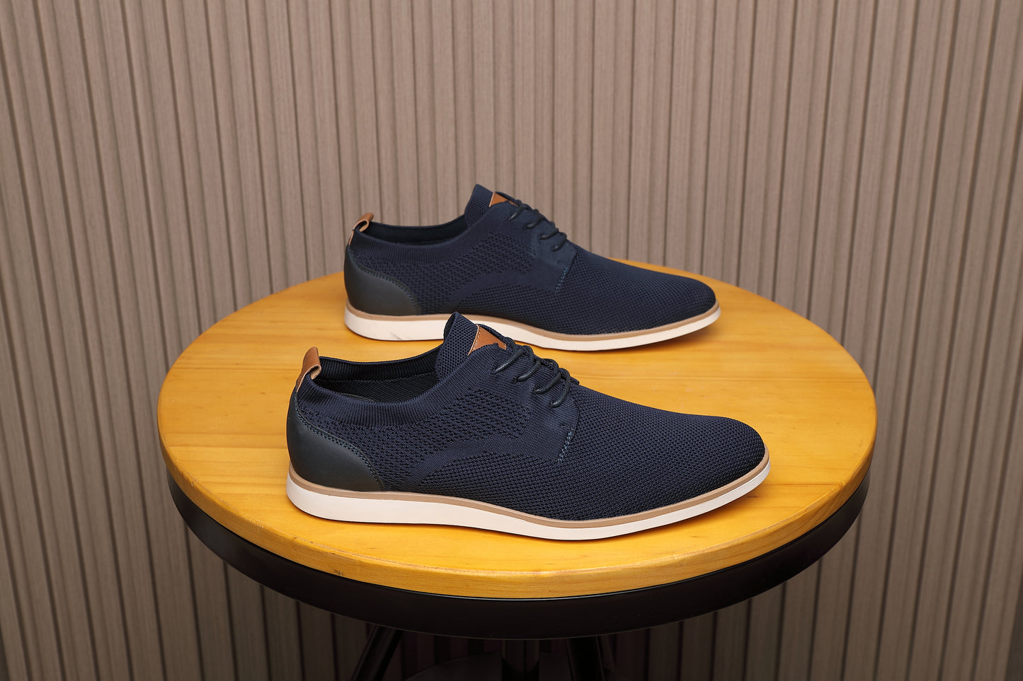 Men's Casual Knit Mesh Shoes, Smart Business Work Office Blue A2265