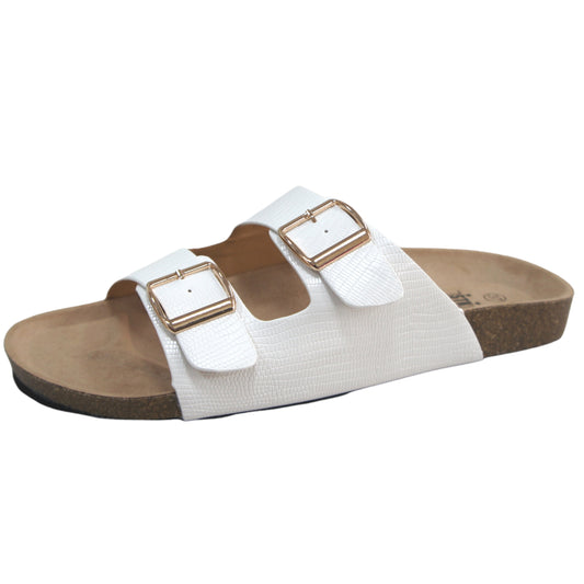 Women Summer Slip On Slide Sandals White BG2311