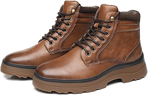 Men's Winter Boots Fur Lining Interior Style A2261 Tan