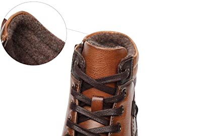 Men's Boots Lace Up Zip Smart Outdoor Style A2183 Camel