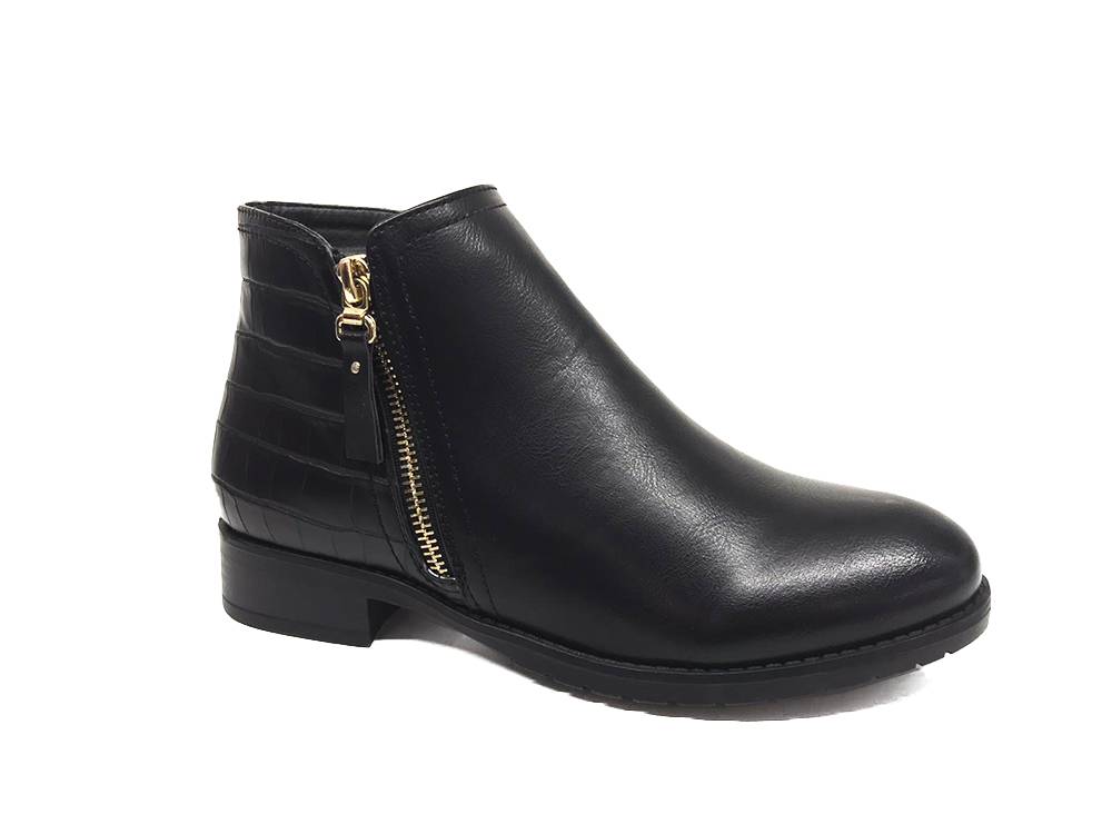 Women Zip Ankle Boots Black A89961