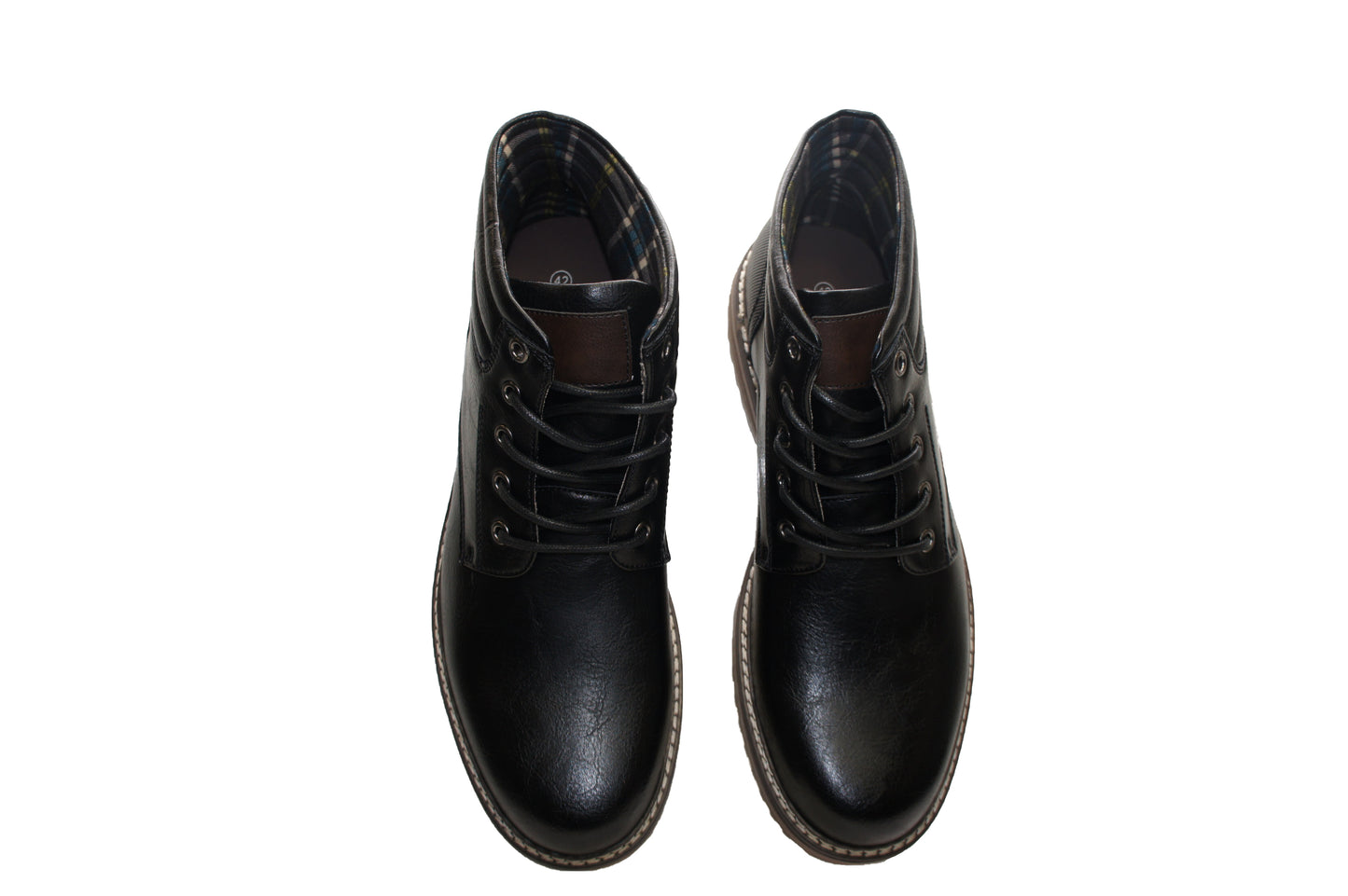 Men's Boots Casual Ankle Boots Lace Up Style 2007 Black