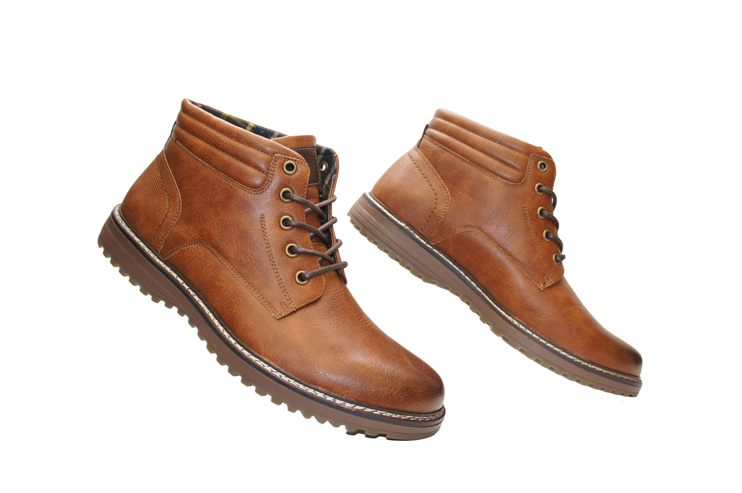 Men's Boots Casual Ankle Boots Lace Up Style 2007 Tan