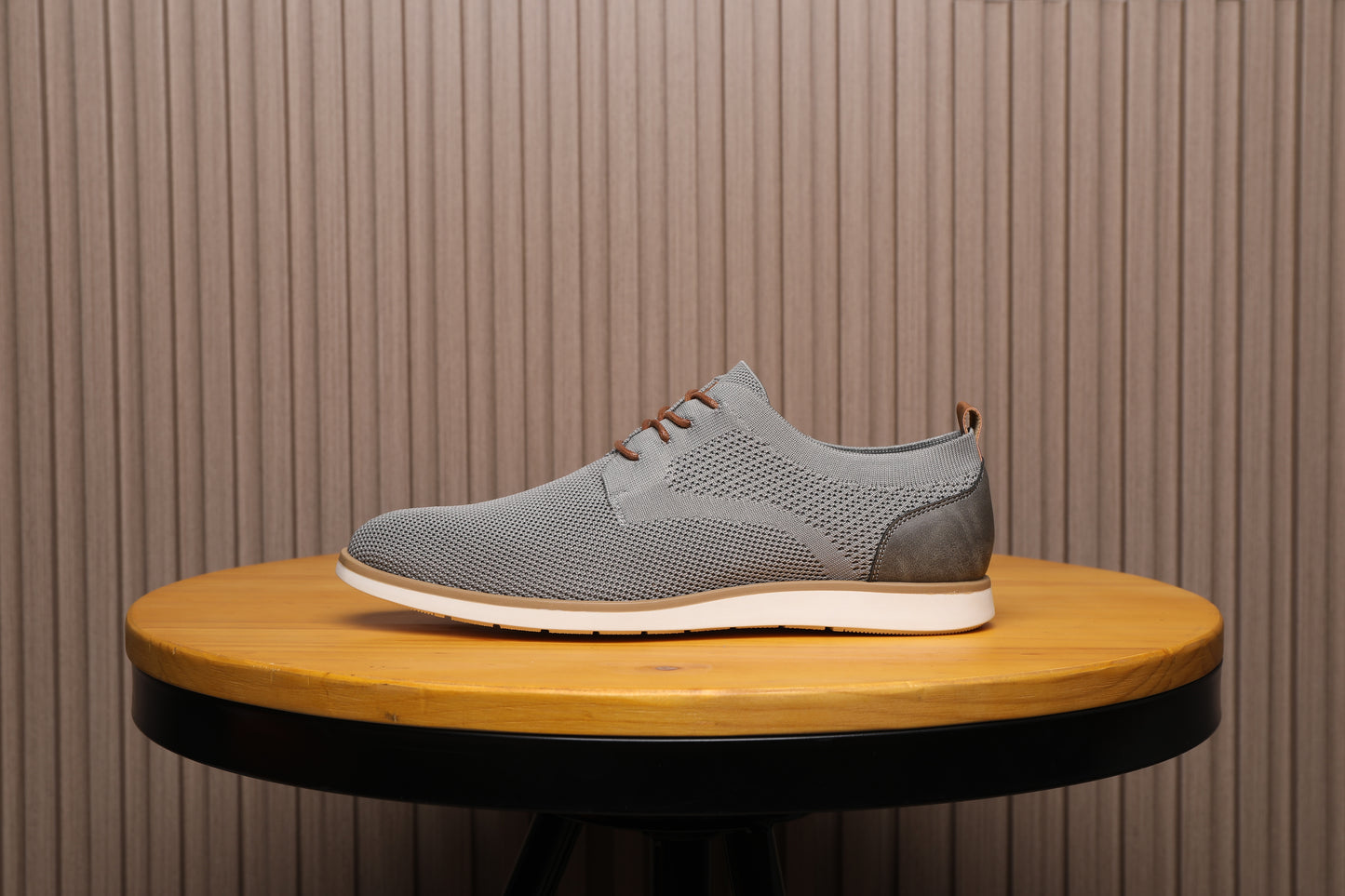 Men's Casual Knit Mesh Shoes, Smart Business Work Office Grey A2265